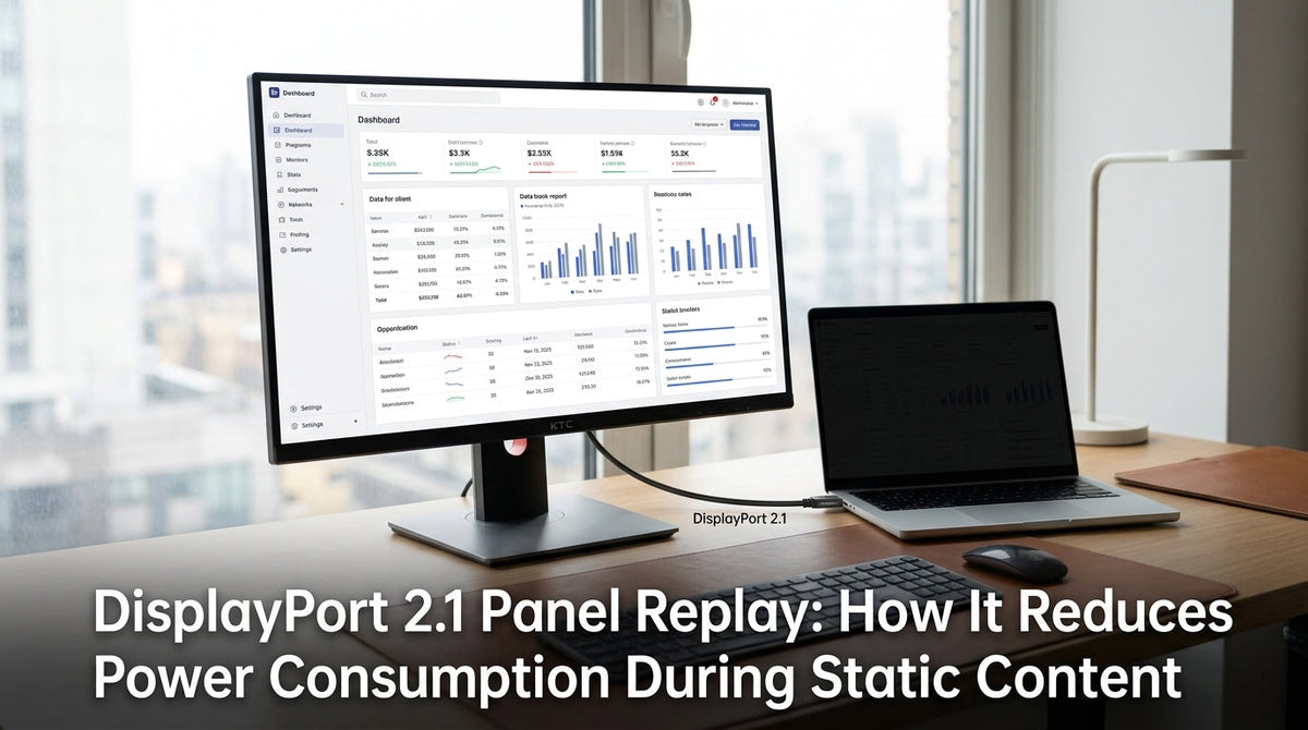 DisplayPort 2.1 Panel Replay: How It Reduces Power Consumption During Static Content
