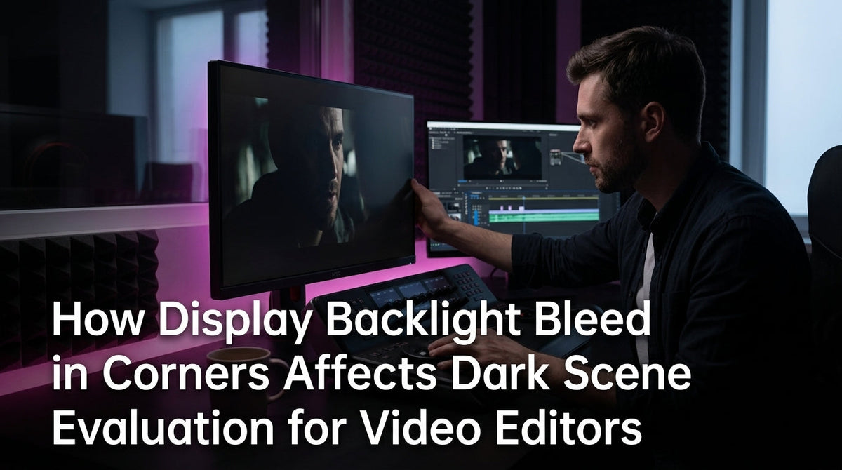 How Display Backlight Bleed in Corners Affects Dark Scene Evaluation for Video Editors