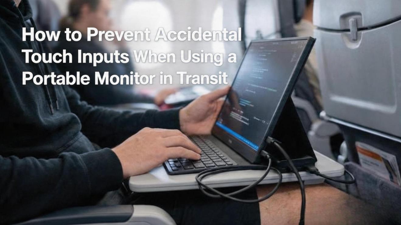 How to Prevent Accidental Touch Inputs When Using a Portable Monitor in Transit