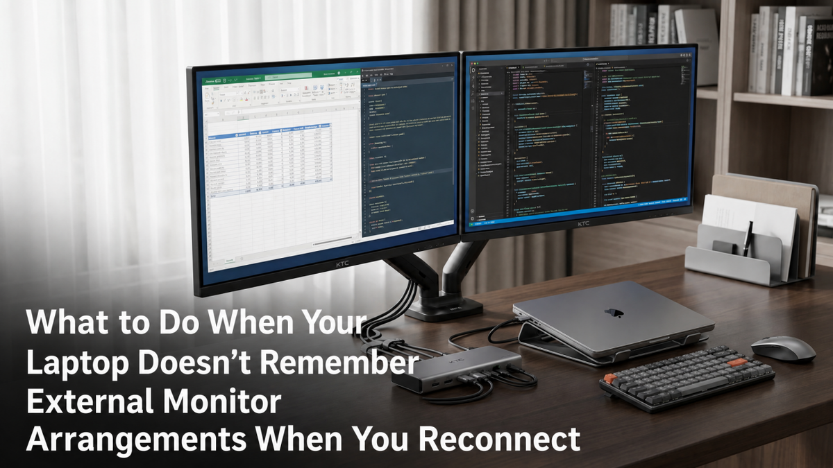What to Do When Your Laptop Doesn’t Remember External Monitor Arrangements When You Reconnect