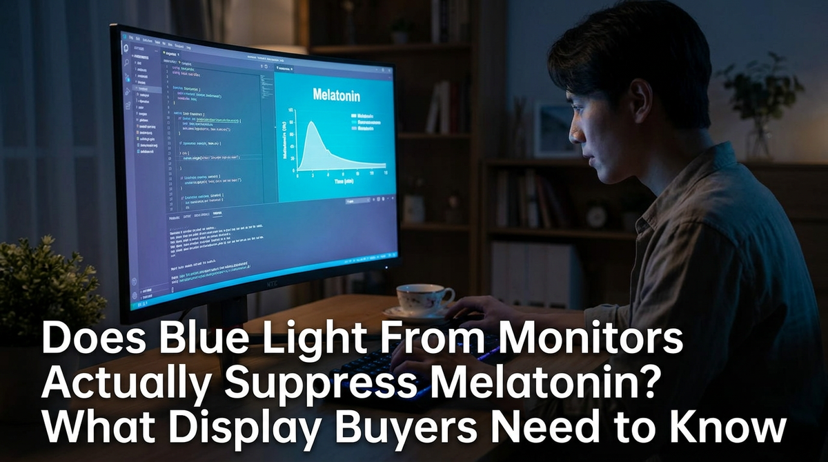 Does Blue Light From Monitors Actually Suppress Melatonin? What Display Buyers Need to Know