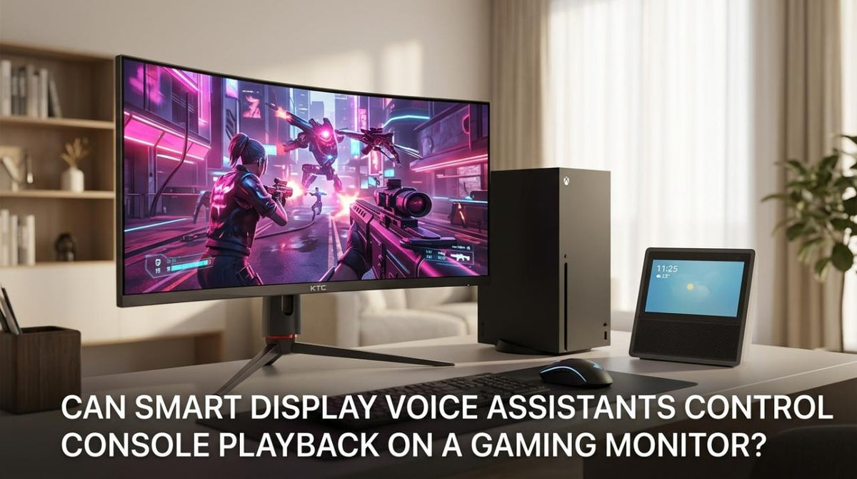 Can Smart Display Voice Assistants Control Console Playback on a Gaming Monitor?