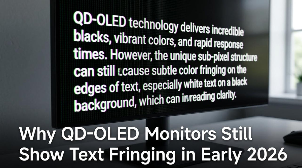 Why QD-OLED Monitors Still Show Text Fringing in Early 2026
