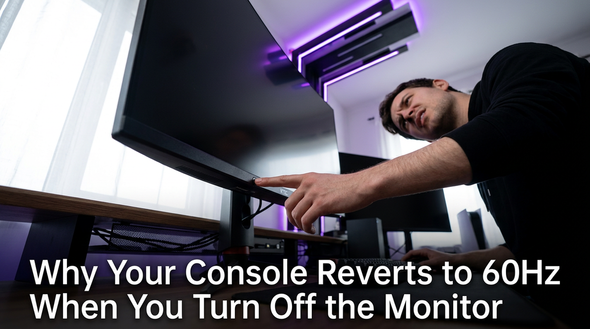 Why Your Console Reverts to 60Hz When You Turn Off the Monitor