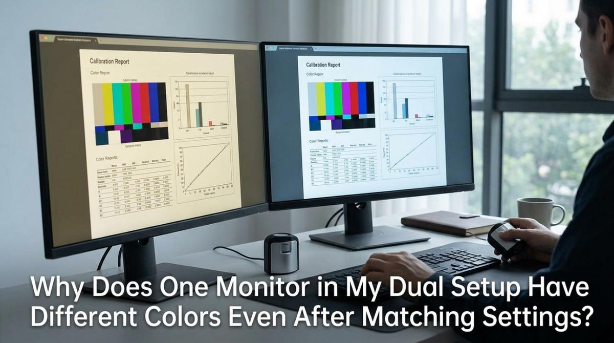 Why Does One Monitor in My Dual Setup Have Different Colors Even After Matching Settings?