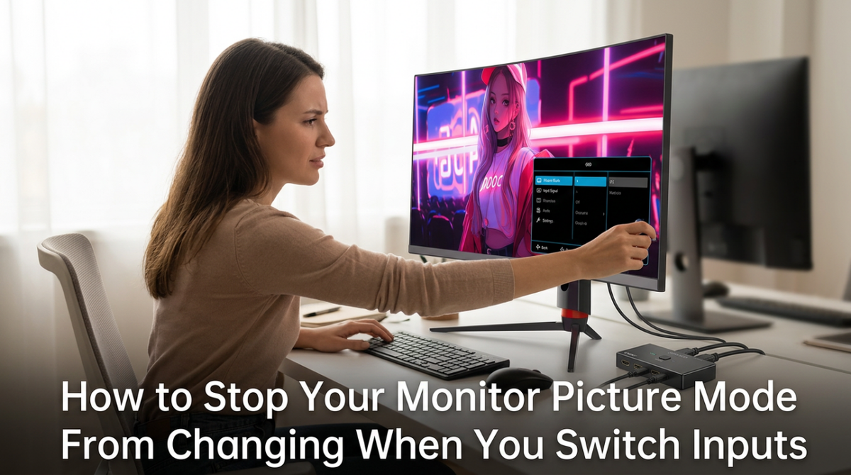 How to Stop Your Monitor Picture Mode From Changing When You Switch Inputs