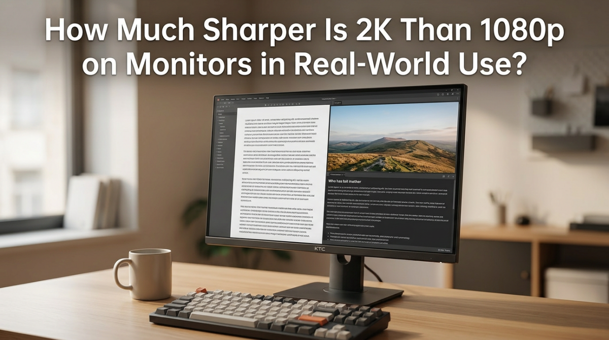 How Much Sharper Is 2K Than 1080p on Monitors in Real-World Use?
