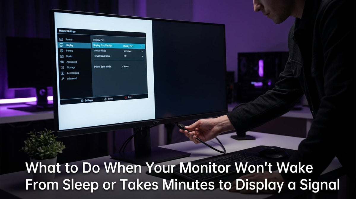 What to Do When Your Monitor Won’t Wake From Sleep or Takes Minutes to Display a Signal