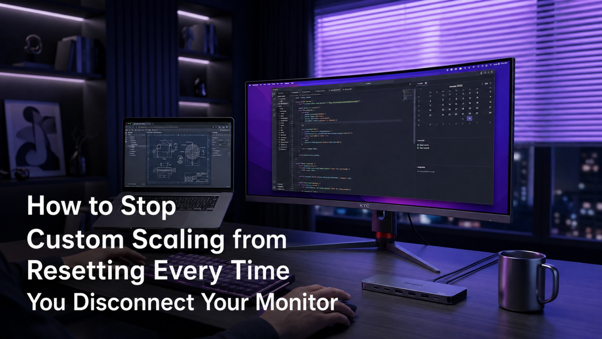 How to Stop Custom Scaling from Resetting Every Time You Disconnect Your Monitor