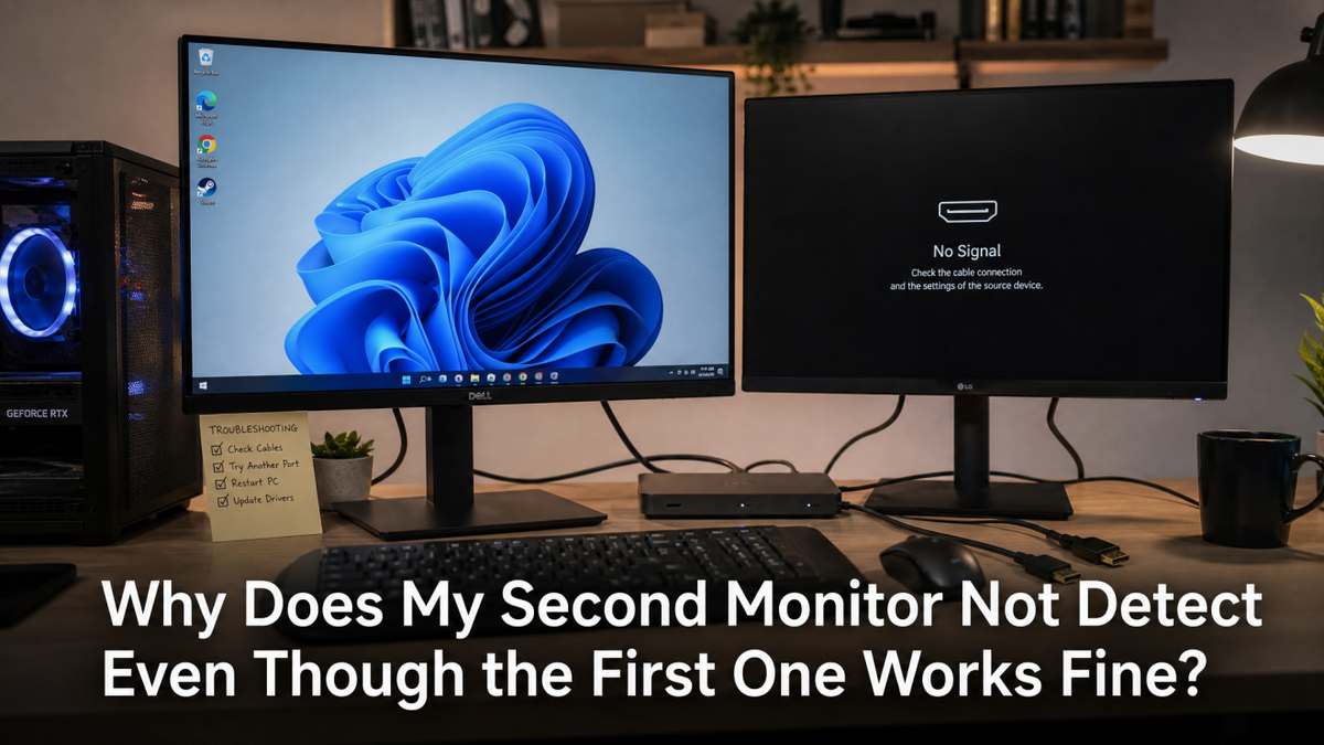 Why Does My Second Monitor Not Detect Even Though the First One Works Fine?