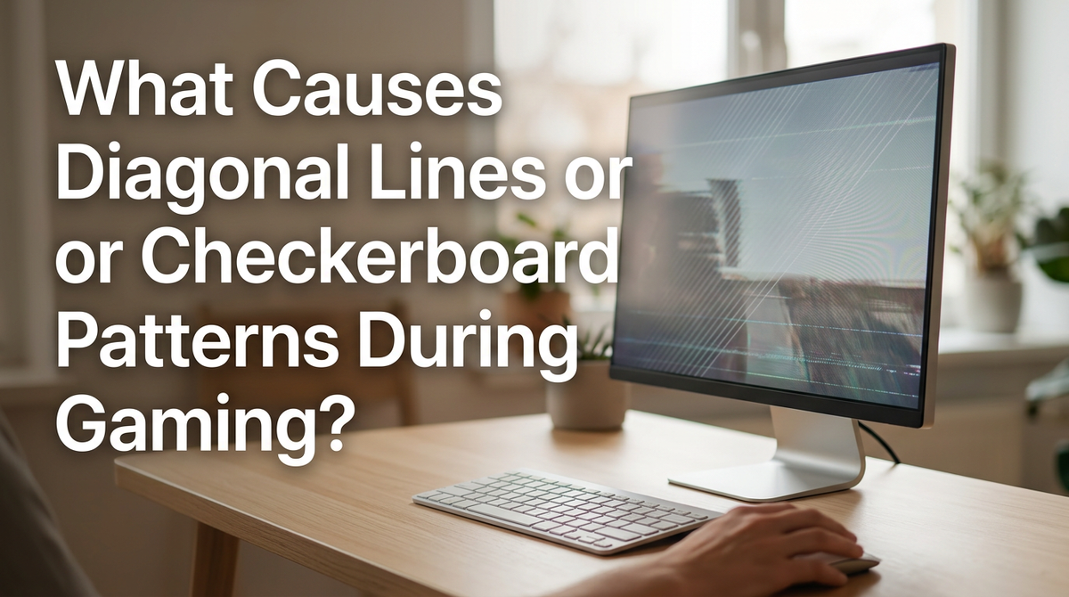 What Causes Diagonal Lines or Checkerboard Patterns During Gaming?
