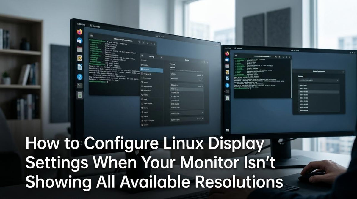 How to Configure Linux Display Settings When Your Monitor Isn’t Showing All Available Resolutions