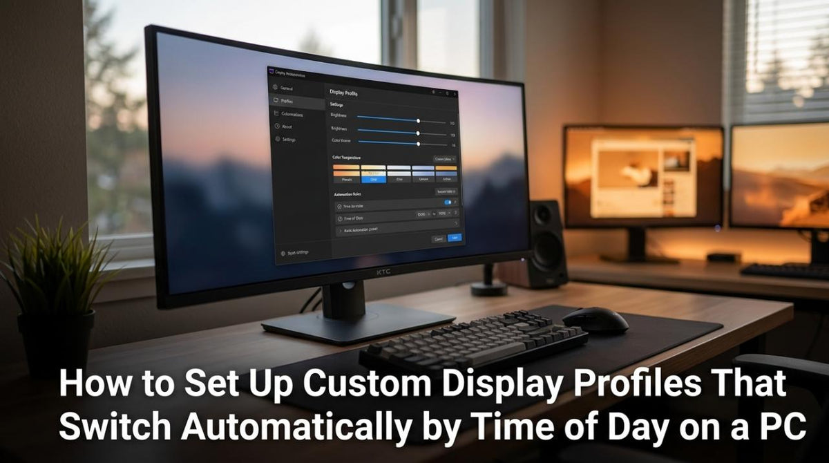 How to Set Up Custom Display Profiles That Switch Automatically by Time of Day on a PC