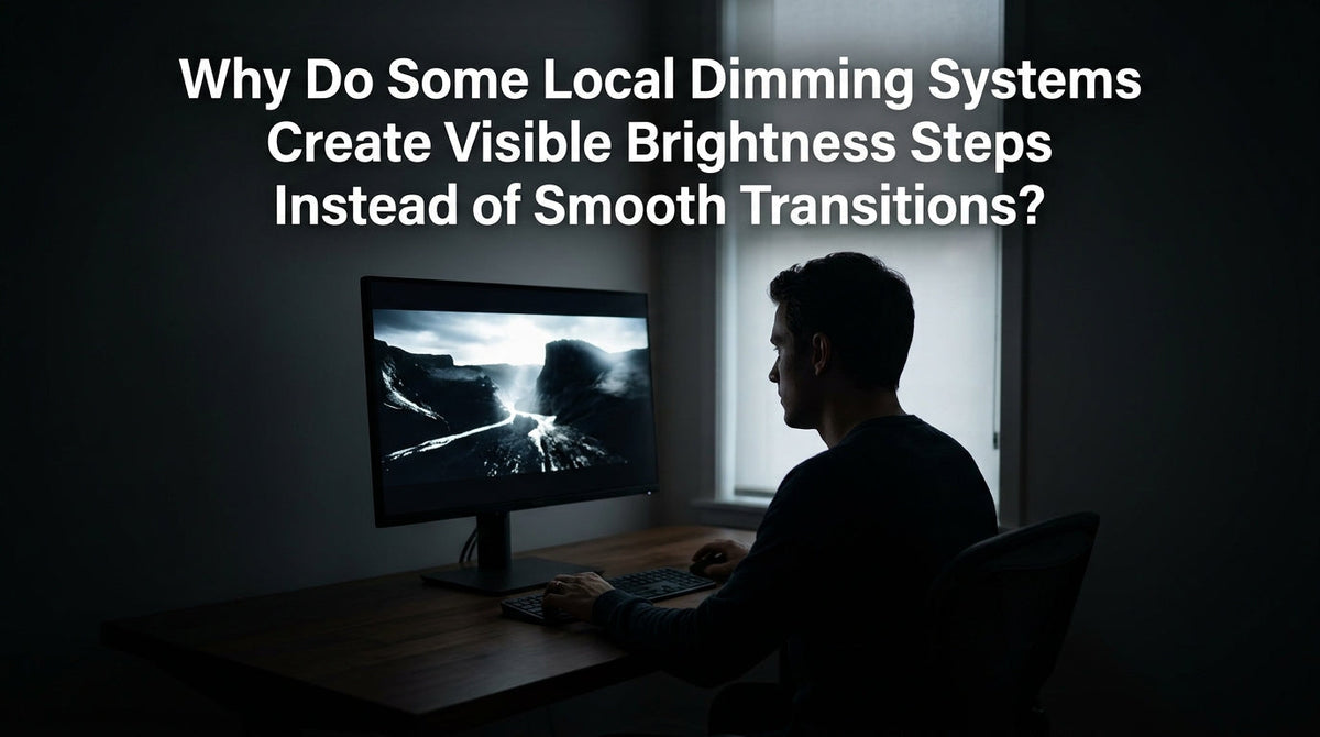 Why Do Some Local Dimming Systems Create Visible Brightness Steps Instead of Smooth Transitions?