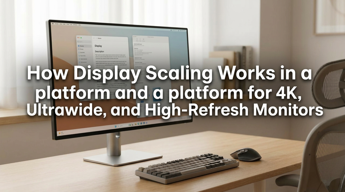 How Display Scaling Works in a platform and a platform for 4K, Ultrawide, and High-Refresh Monitors