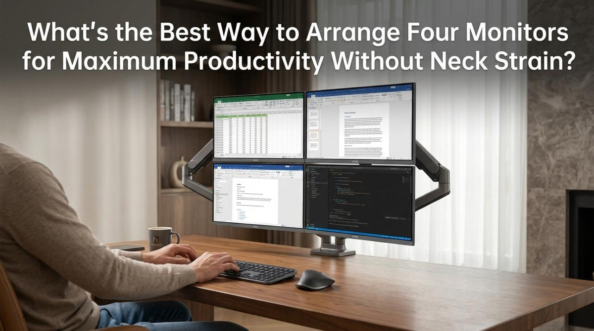 Best Four-Monitor Setup for Productivity & Ergonomics