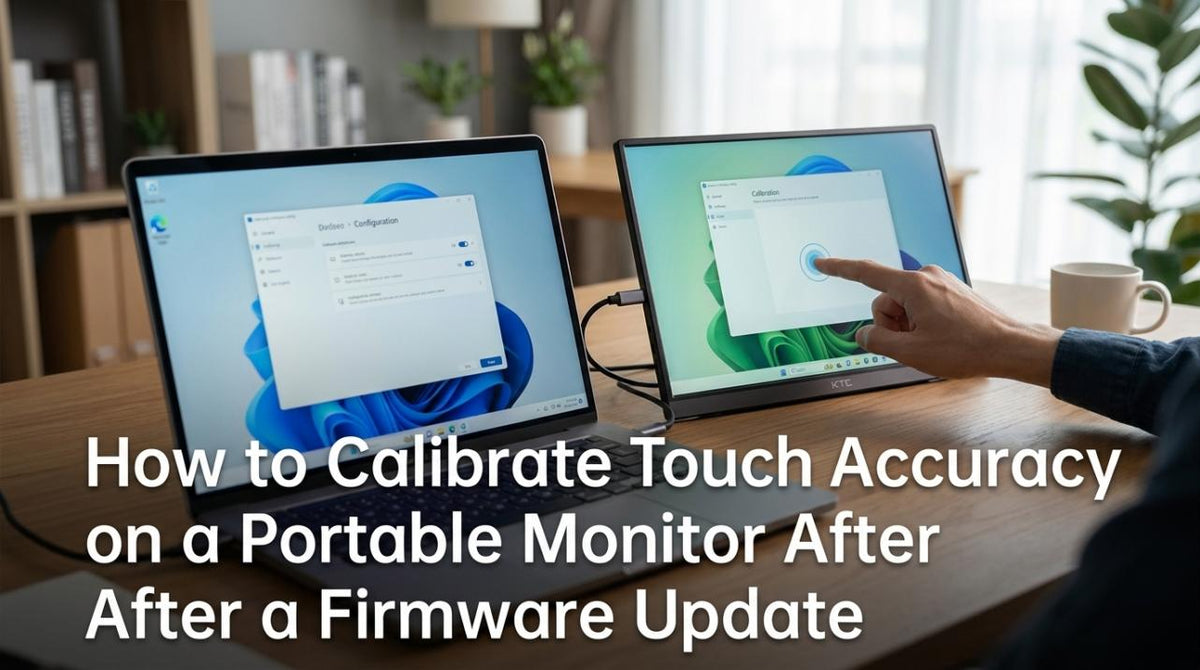 How to Calibrate Touch Accuracy on a Portable Monitor After a Firmware Update