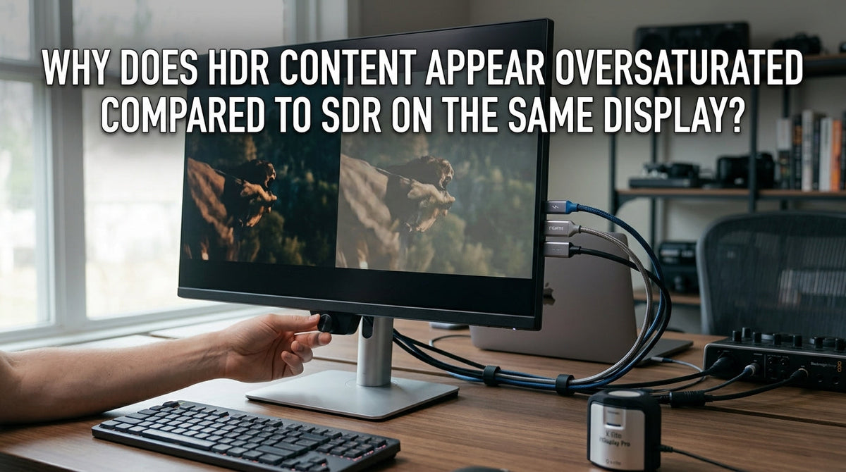 Why Does HDR Content Appear Oversaturated Compared to SDR on the Same Display?