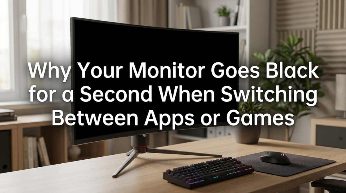 Why Your Monitor Goes Black for a Second When Switching Between Apps or Games