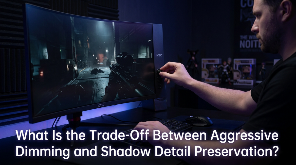 What Is the Trade-Off Between Aggressive Dimming and Shadow Detail Preservation?