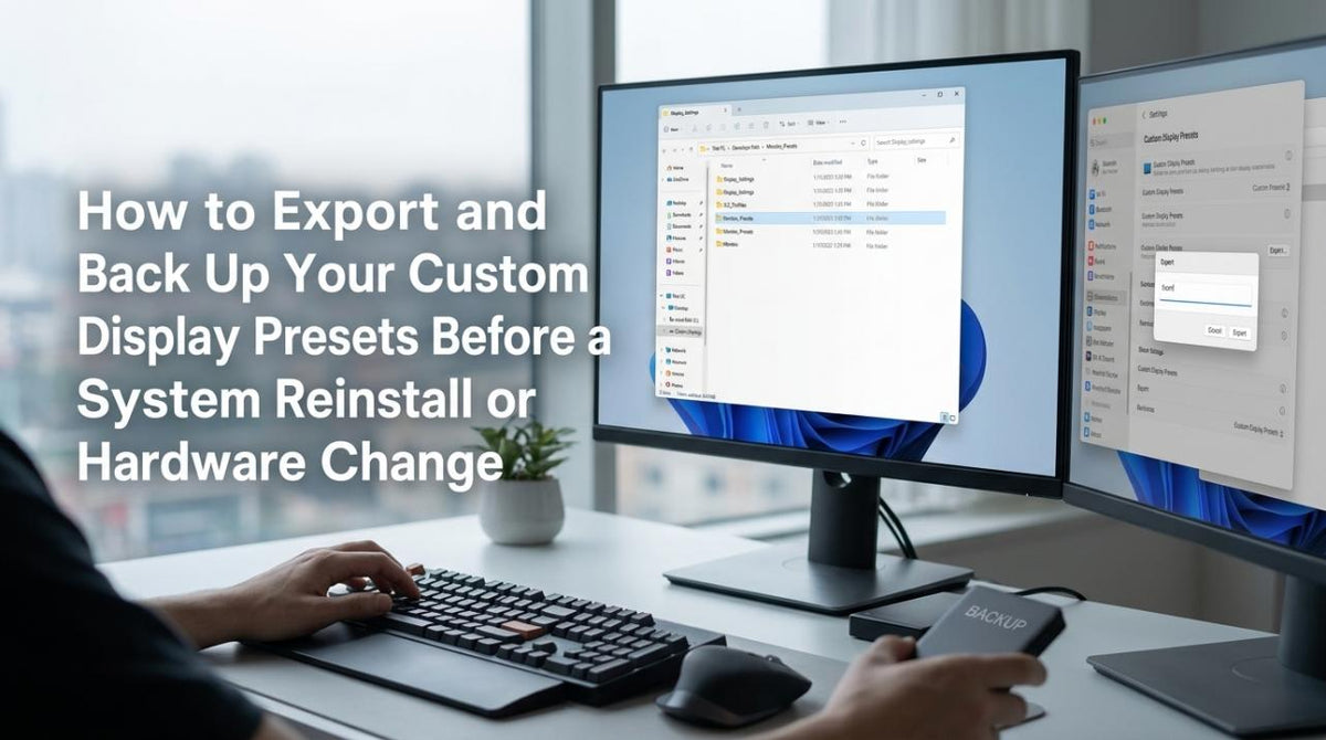How to Export and Back Up Your Custom Display Presets Before a System Reinstall or Hardware Change