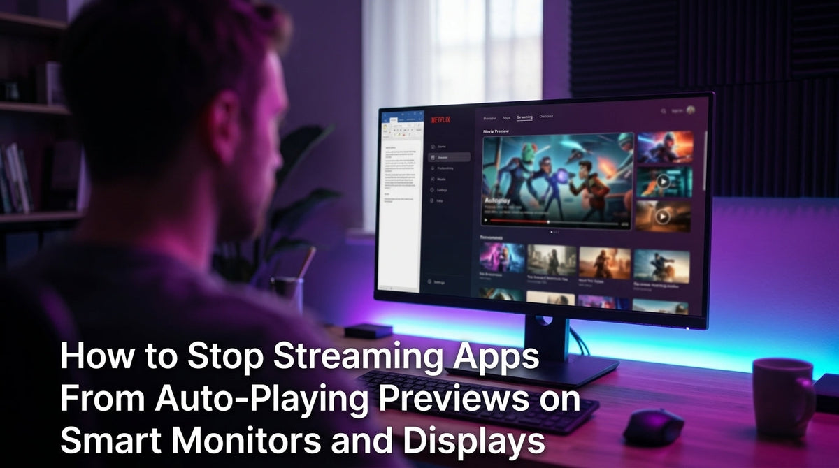How to Stop Streaming Apps From Auto-Playing Previews on Smart Monitors and Displays