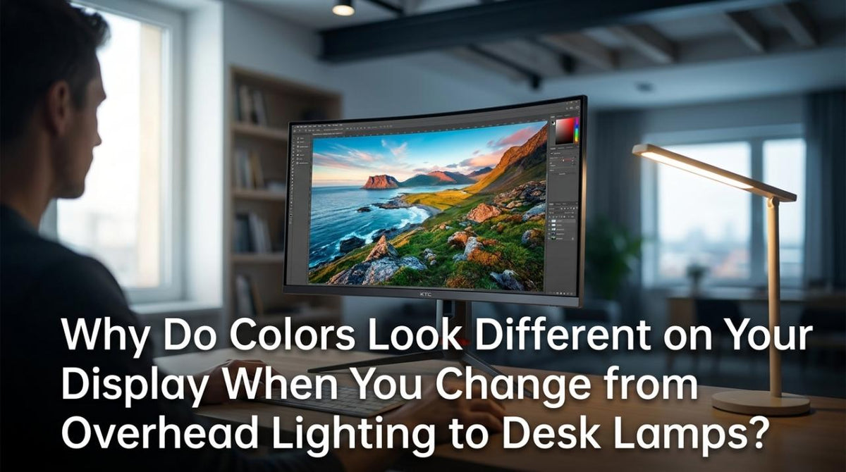 Why Do Colors Look Different on Your Display When You Change from Overhead Lighting to Desk Lamps?