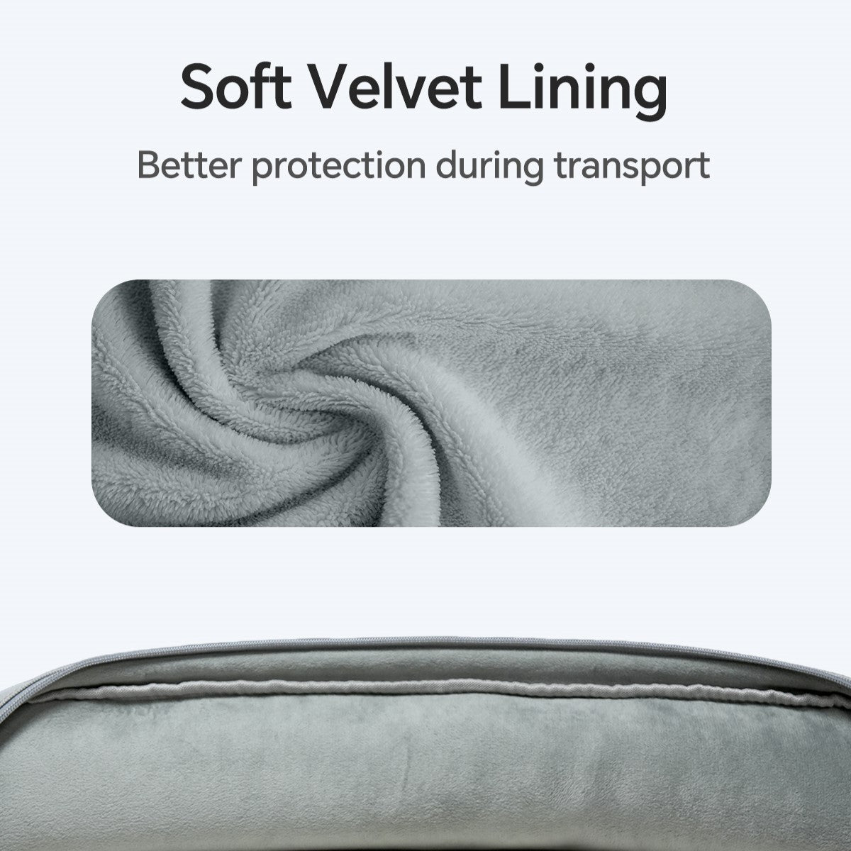 Black canvas travel bag for 25-inch portable monitor or laptop, water-resistant and padded