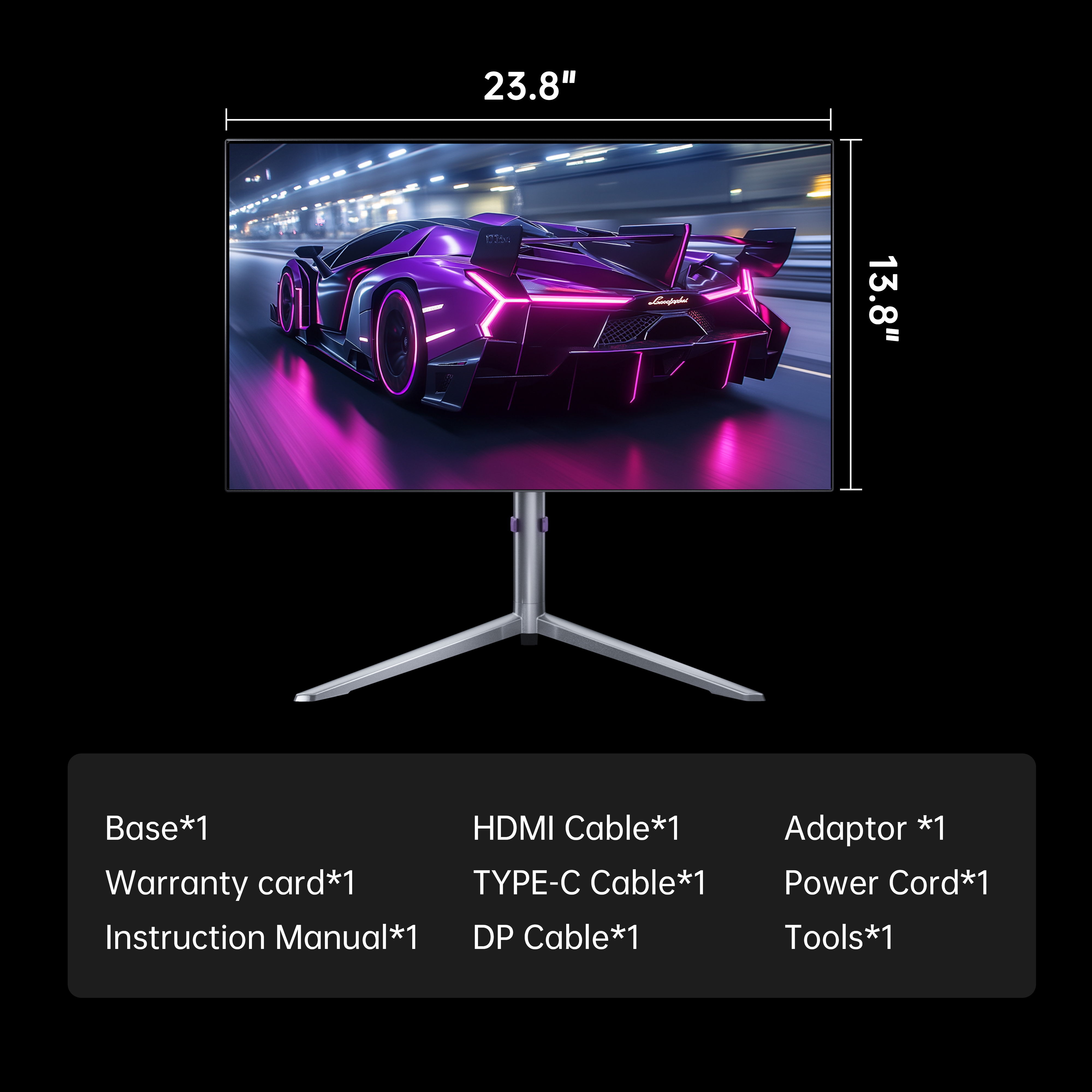 KTC OLED Gaming Monitor product, featuring accessories, 27-inch display, Type-C connectivity, for immersive visuals.
