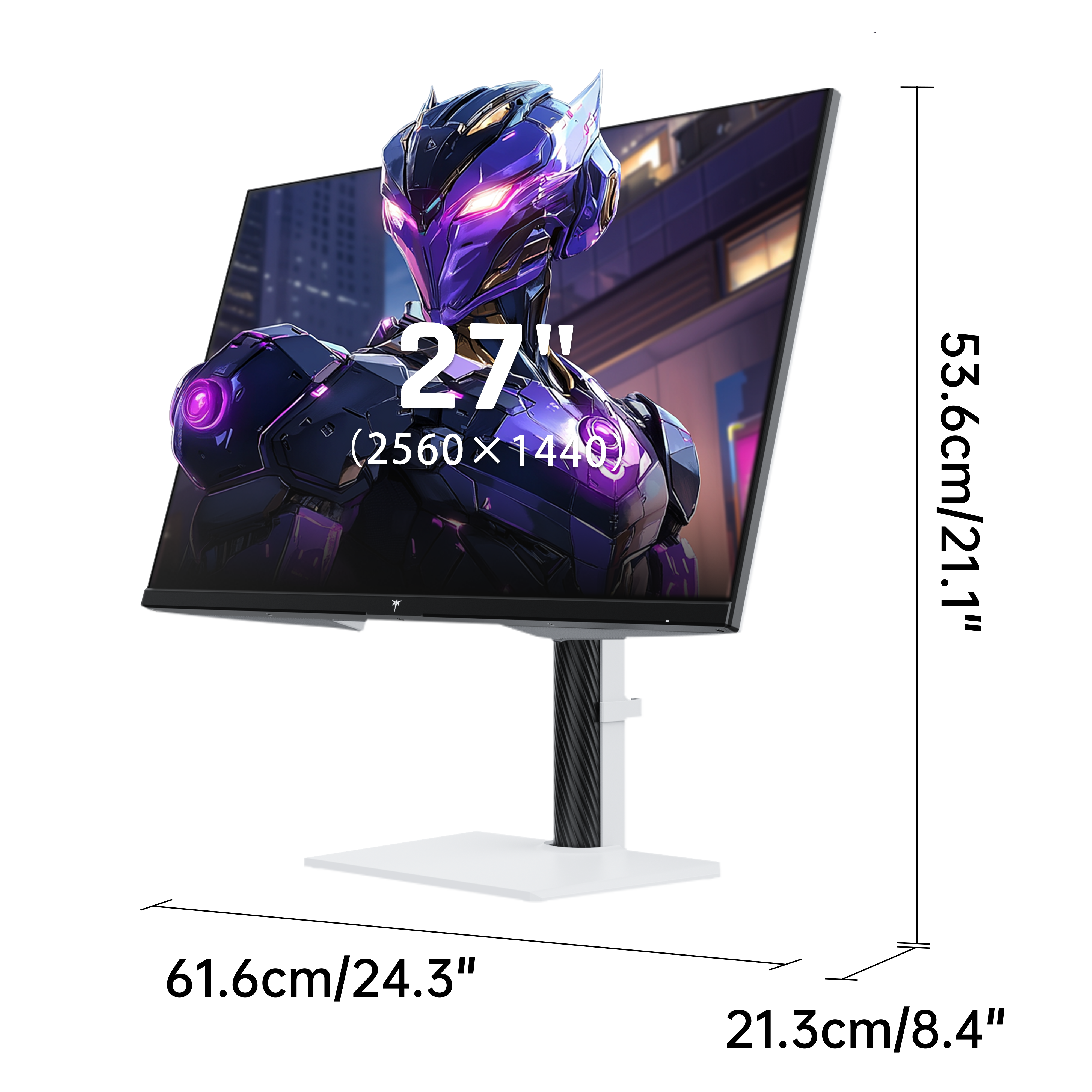 KTC 27 inch WQHD Gaming Monitor with cyberpunk visual, 144Hz refresh rate for esports