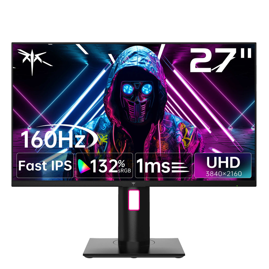 KTC 27-inch 4K 160Hz gaming monitor with thin bezel and adjustable stand