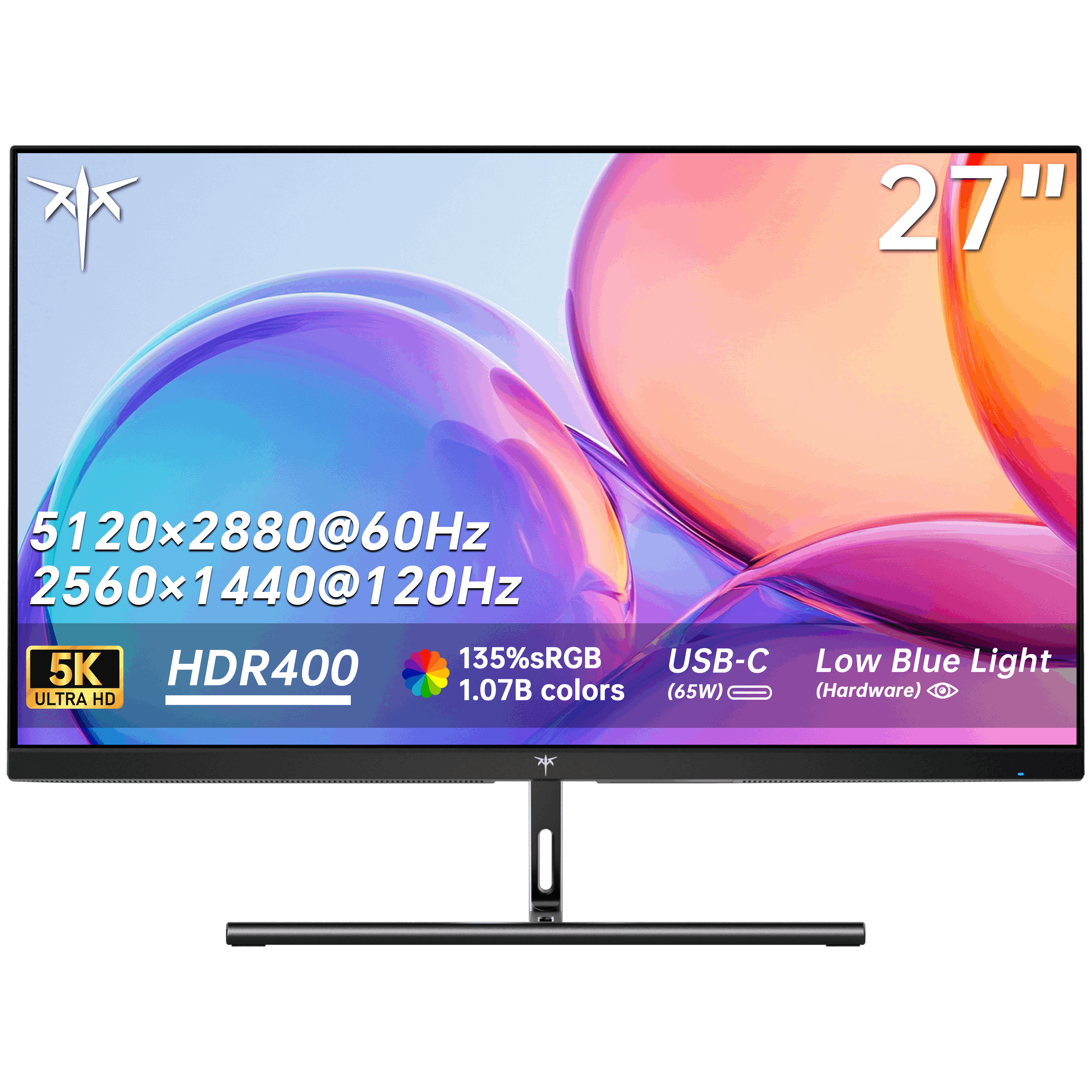 KTC 27" 5K@60Hz 2K@120Hz Home&Office Monitor | H27P3