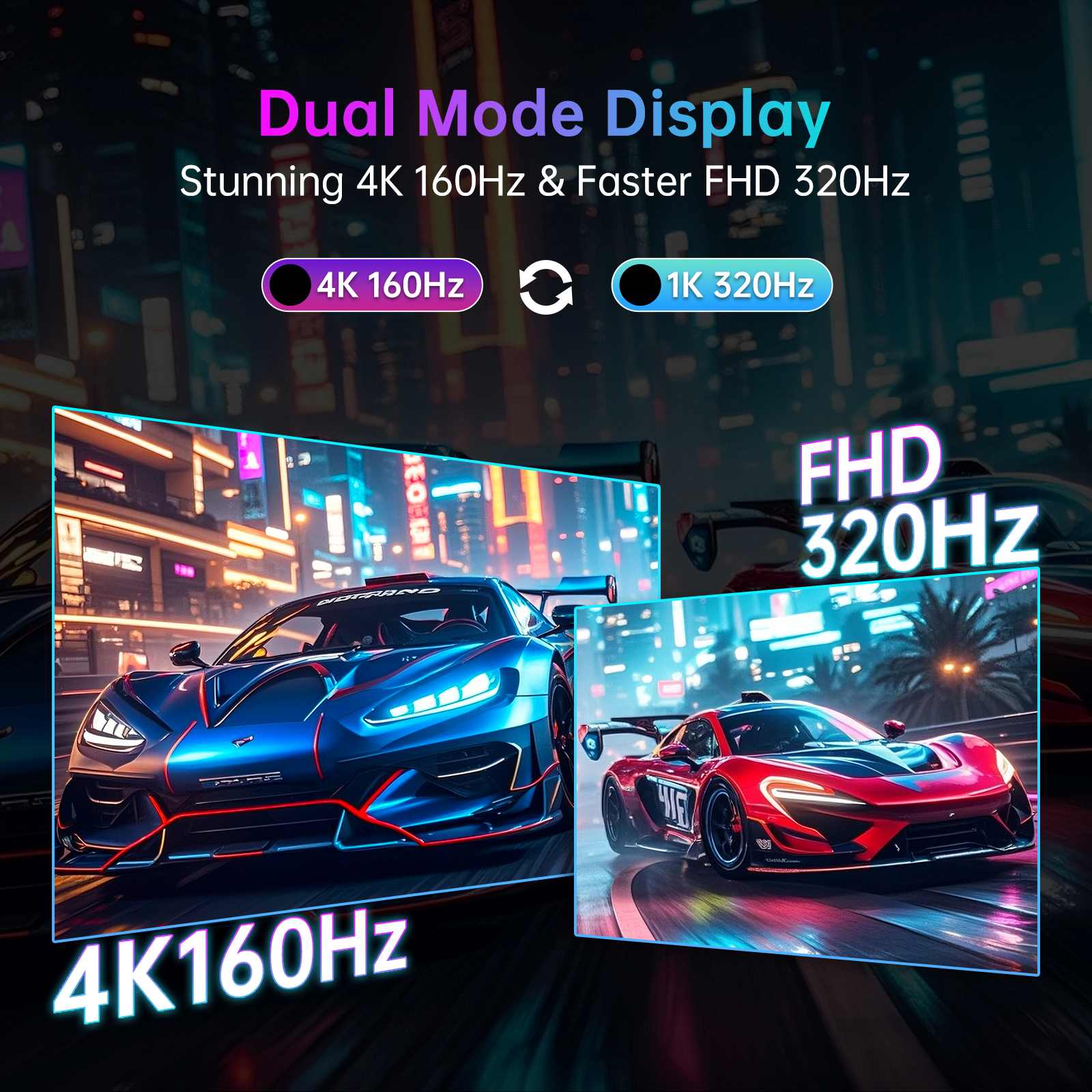 KTC 27" 4K 160Hz/320Hz 90W Gaming Monitor | H27P6