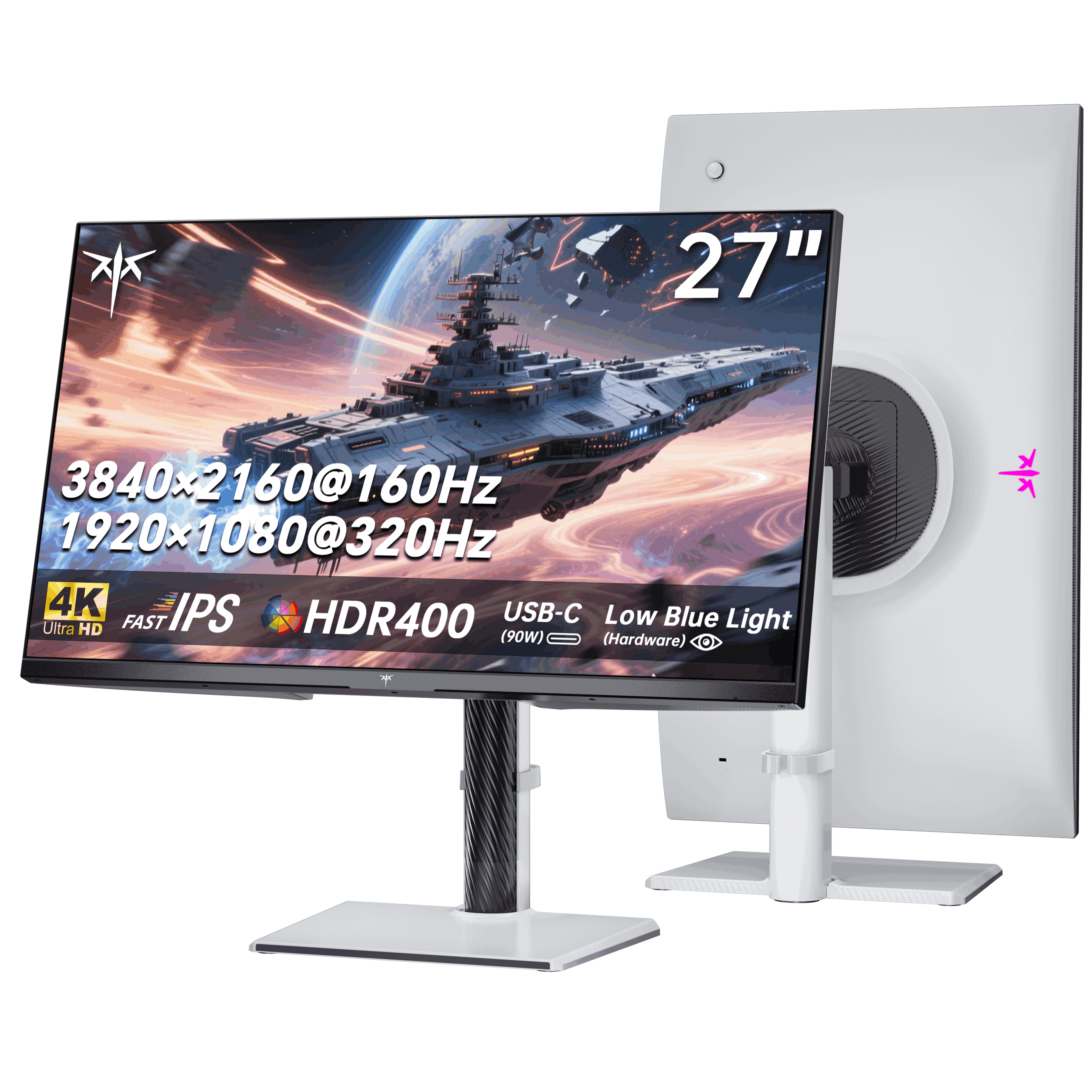 KTC 27" 4K 160Hz/320Hz 90W Gaming Monitor | H27P6