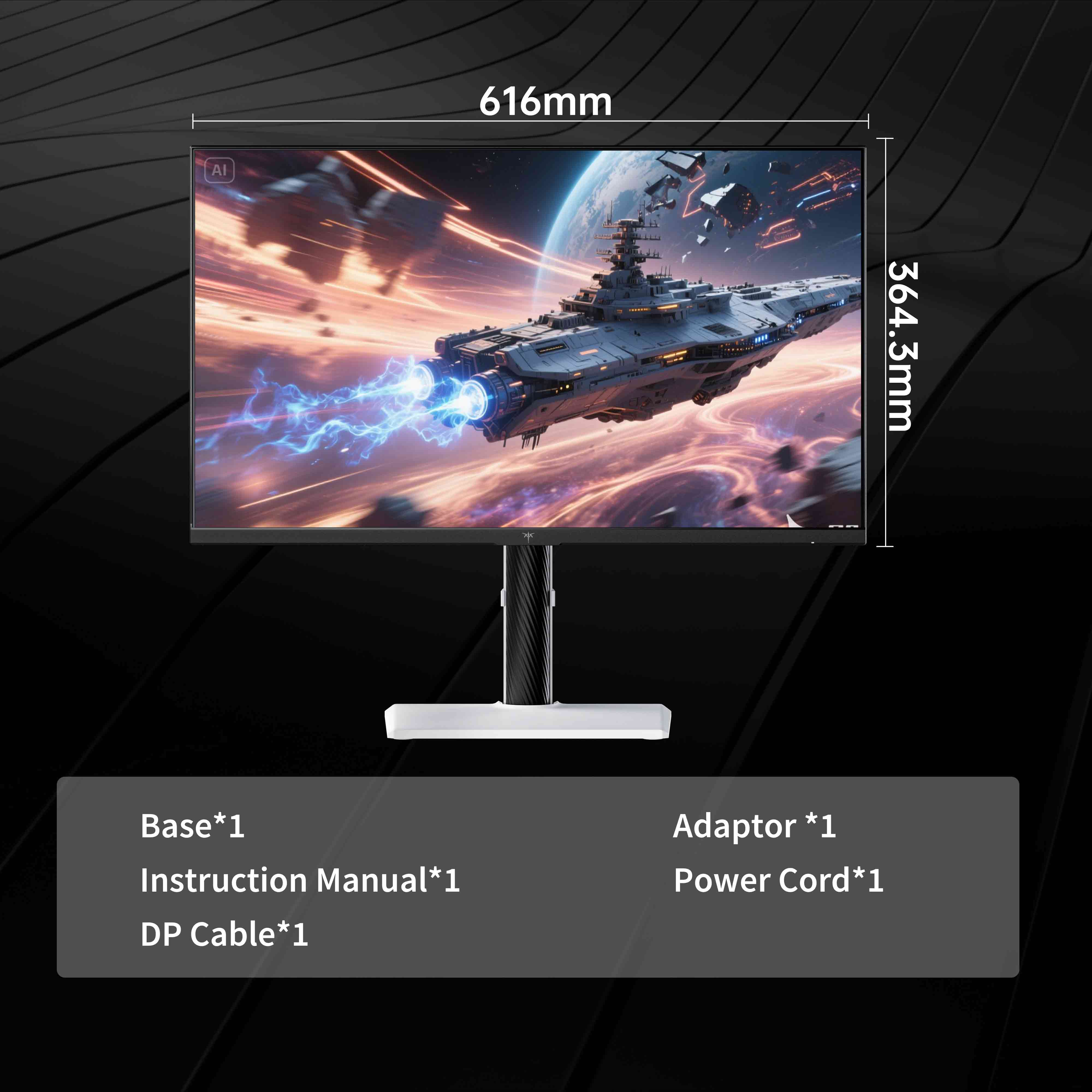 KTC 27" 4K 160Hz/320Hz 90W Gaming Monitor | H27P6