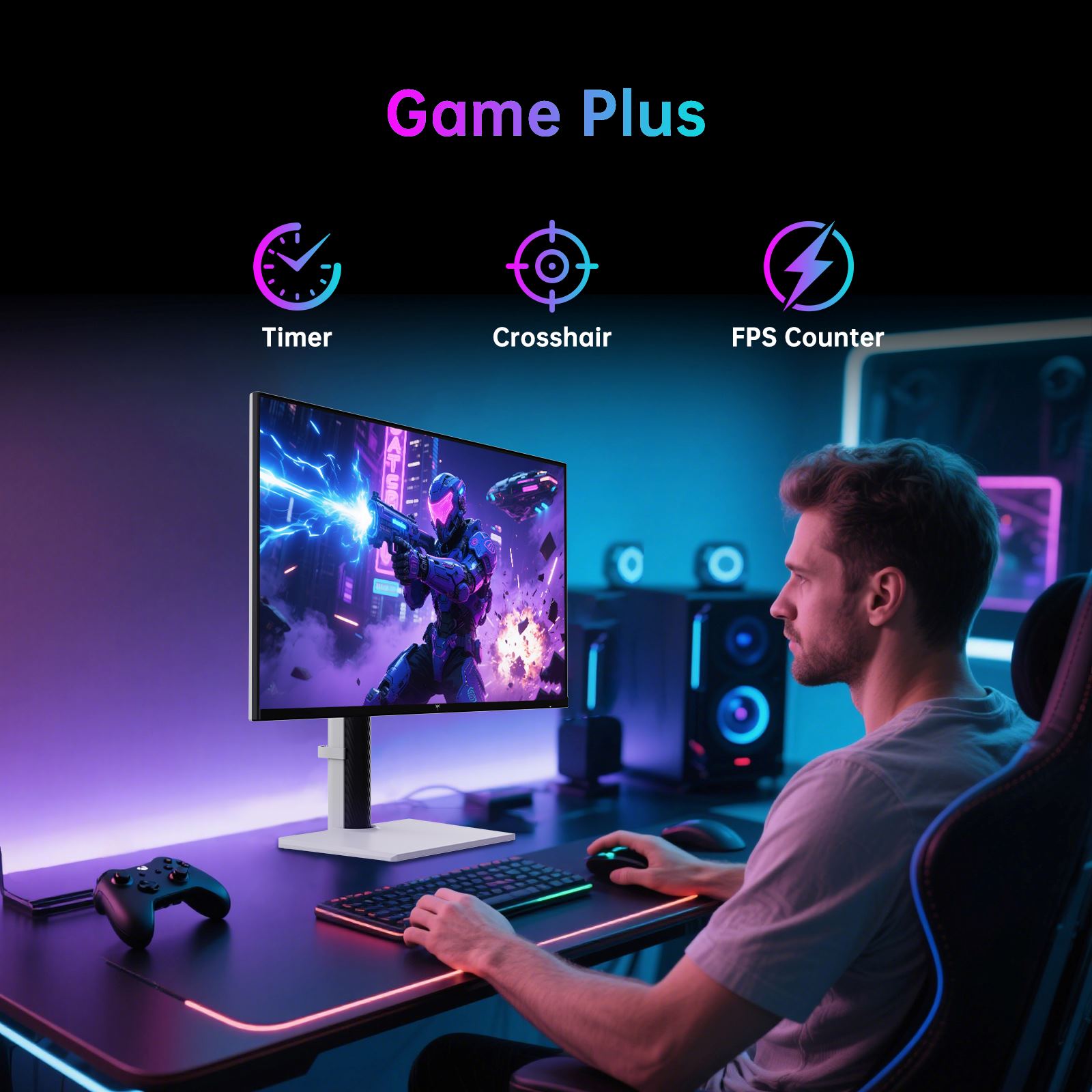 KTC 27" 4K 160Hz/320Hz 90W Gaming Monitor | H27P6