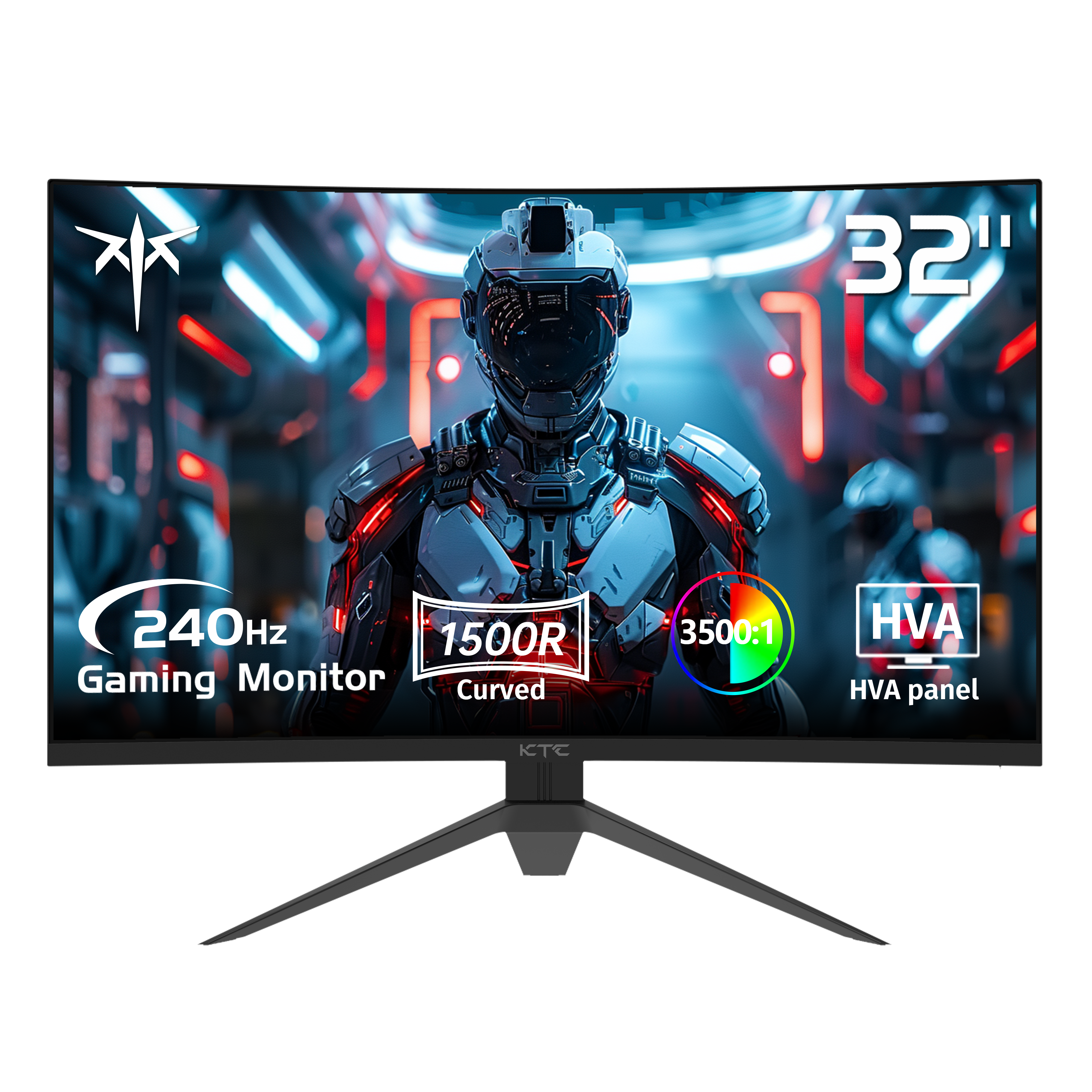KTC 32" 240Hz Curved Gaming Monitor - Immersive visual experience for esports players
