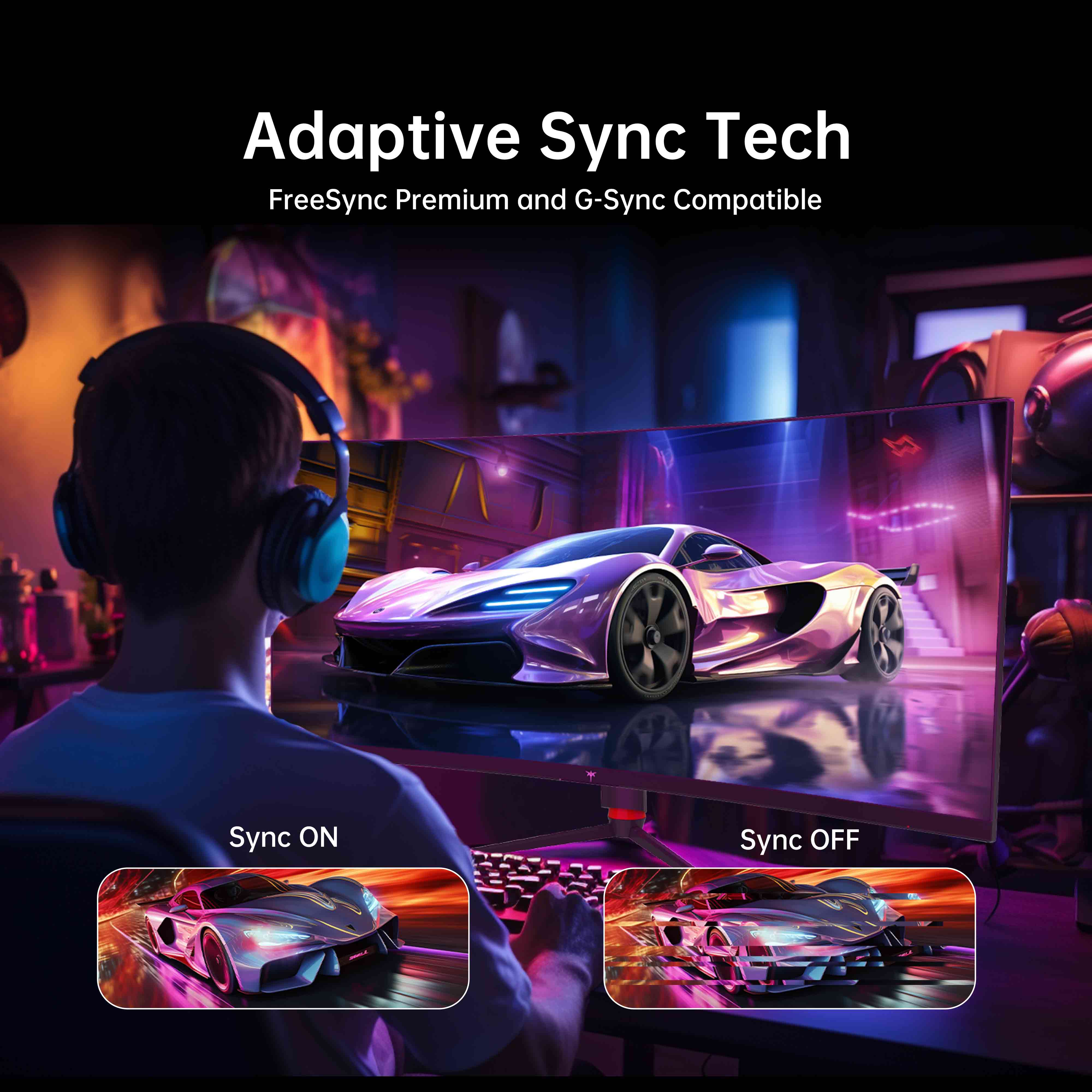 KTC 34" 2K 180Hz/1ms 1500R Curved Gaming Monitor | H34S18S