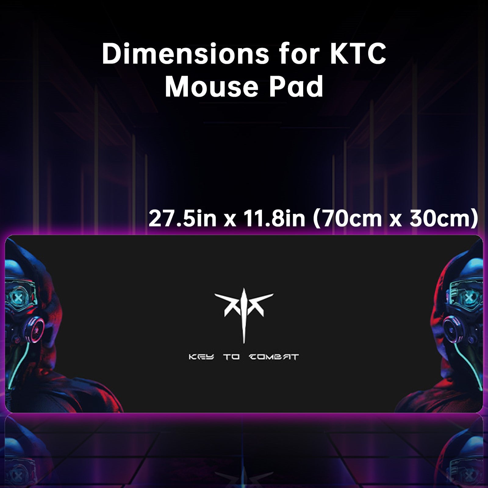 KTC Gaming MousePad with Anti-Slip, Smooth for Pro Gamers