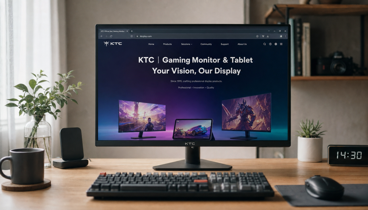 27-inch gaming monitor showing sharp desktop text, comparing 1440p and 4K clarity at typical desk distance