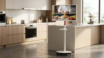 The Smart Kitchen Hub: Why a Rolling 32-inch Display Beats a Tablet for Meal Prep