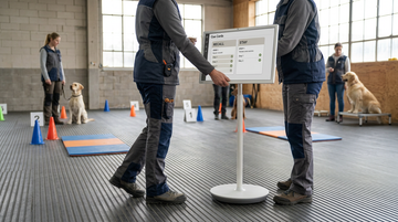 MegPad for 2026 Mobile Dog Training: Rolling Visual Cues and Session Progress Tracking