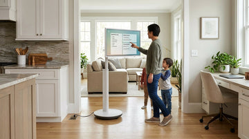 MegPad Rolling Display for Multi-Room Family Workflows