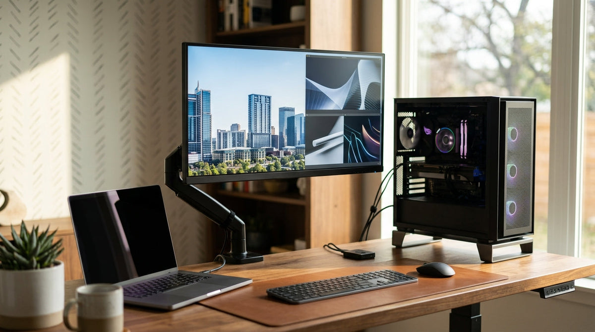 Best USB-C KVM Monitor for MacBook and Gaming PC cover