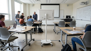 Rolling Smart Displays for Classroom and Campus Workflows