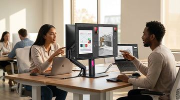 USB-C KVM Monitor for Shared Design Workstations