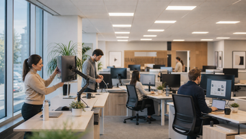 How Does Monitor Sharing in Flexible Offices Accelerate Screen Surface Degradation?