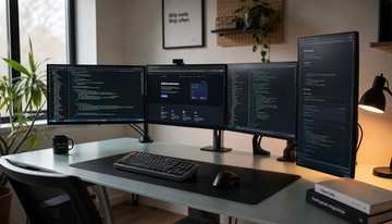 What’s the Best Way to Arrange Four Monitors for Code, Documentation, and Testing?