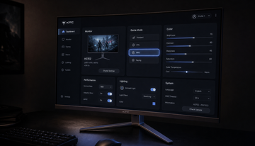 How Does Display Contrast Ratio Affect Visibility of UI Elements in Dark-Themed Interfaces?