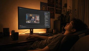 Why Watching Streams Before Bed Can Feel Worse for Sleep Than Playing Games on a Gaming Monitor